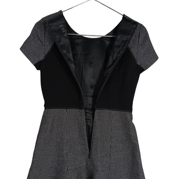 J.CREW Checkered Wool Flutter Dress Size 12 ASO Veronica Lodge Riverdale Episode - Picture 8 of 12